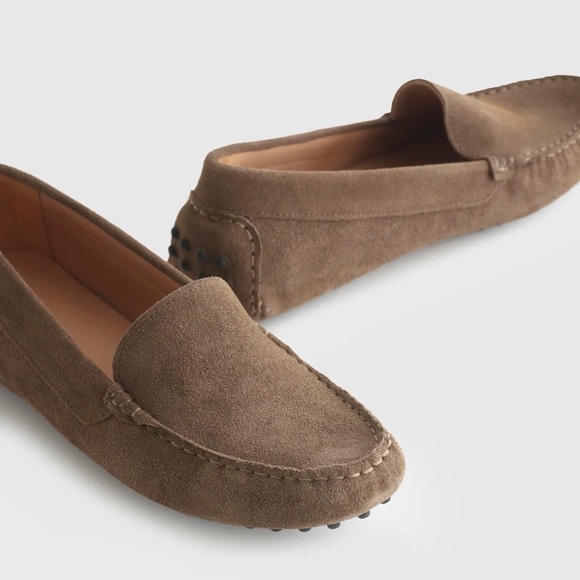 Quince Shoes - Quince Women's 100% Suede Driver Loafer Medium Brown Size 9 (fit like 8.5) NWT